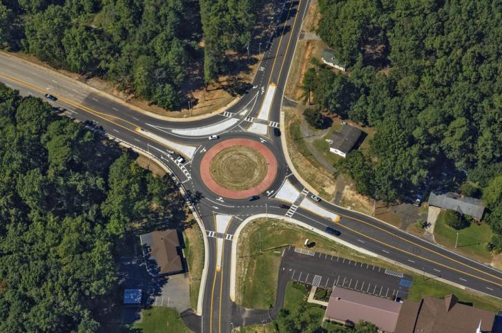 S-120 (Piney Grove Rd) @ S-674 (Piney Woods Rd) Roundabout - Richland County, SC